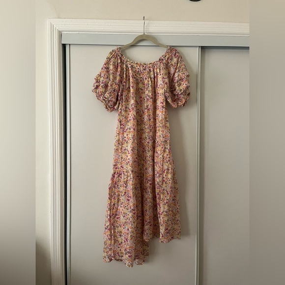 Apiece Apart Floral Puff Sleeve Maxi Dress - Picture 1 of 15